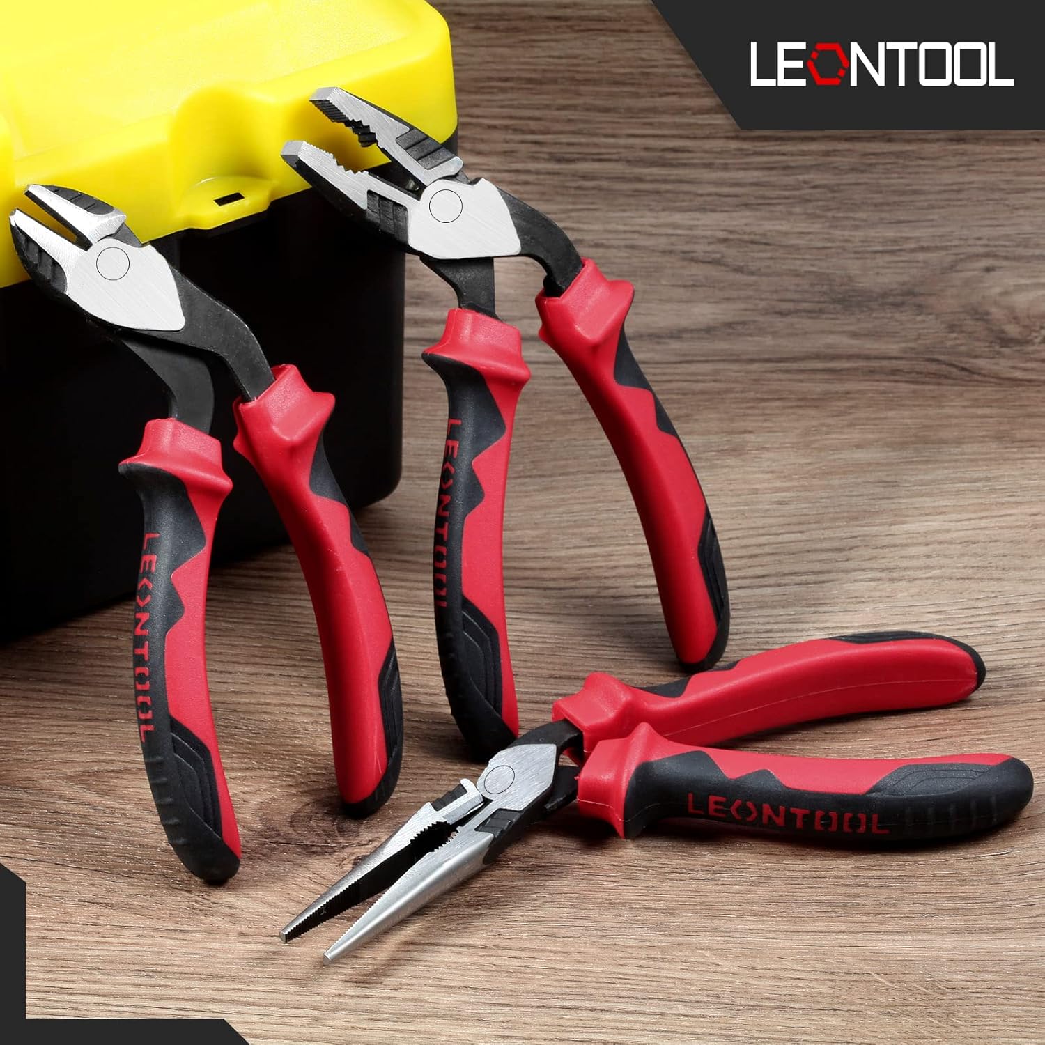 LEONTOOL Alicates de corte diagonal de alto apalancamiento con cabeza angulada Cortadores de alambre de 7 pulgadas Alicates de corte lateral de alta