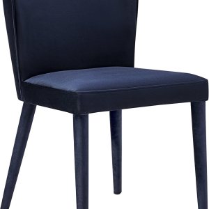 TOV Furniture Metropilitan Collection – Silla decorativa de terciopelo para comedor, color azul marino TOV Furniture Metropilitan Collection – Silla decorativa de terciopelo para comedor, color azul marino