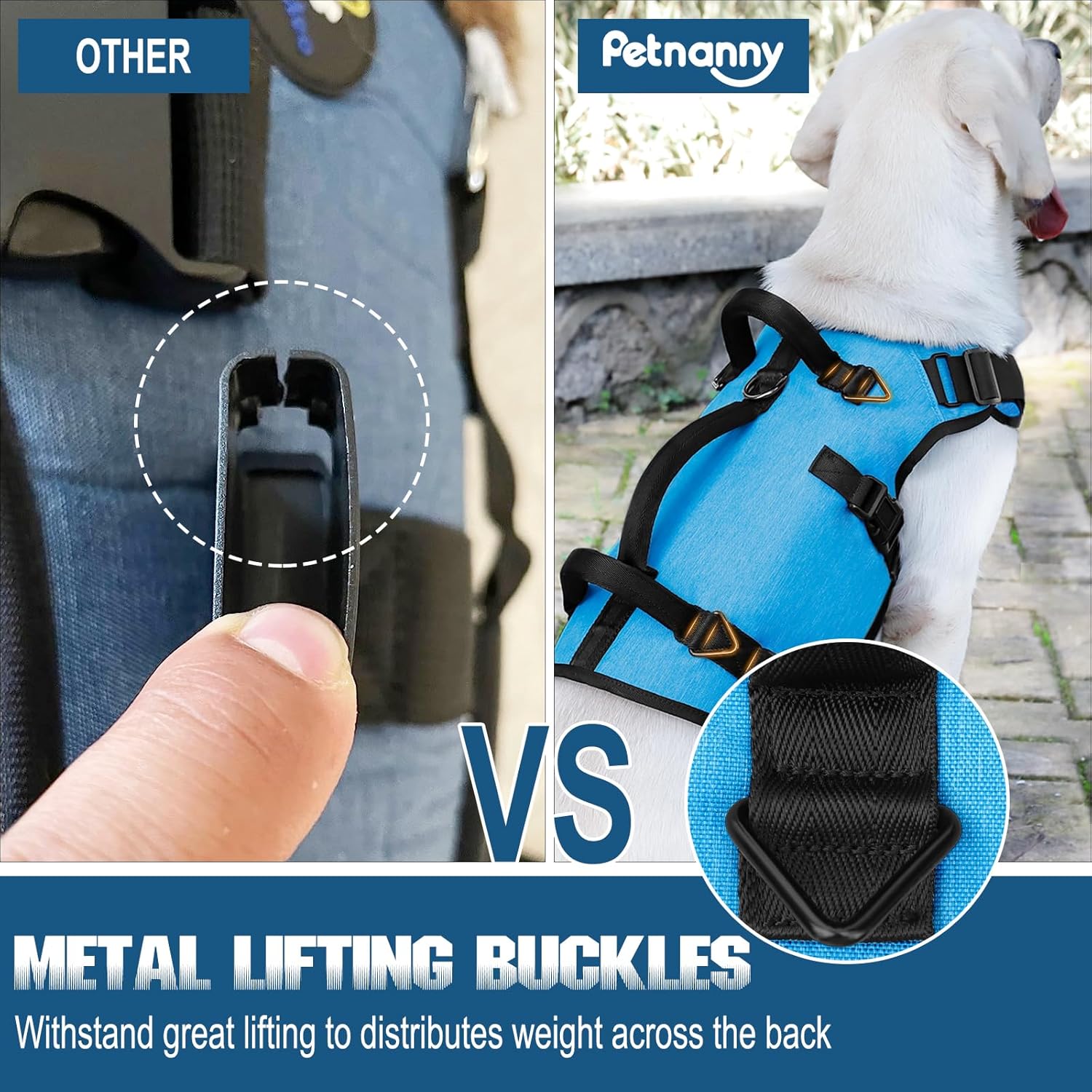 Petnanny – Arnés de elevación para perros grandes y ancianos, arnés de apoyo para patas traseras traseras, ayuda, soporte para levantamiento de