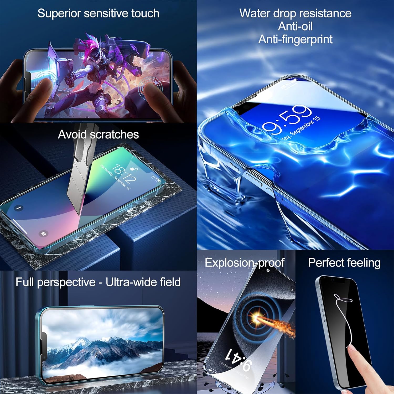 Reemplazo de pantalla para iPhone 12 Mini, pantalla Full HD de 5.4 pulgadas y ensamblaje de digitalizador táctil, pantalla FHD digitalizador de