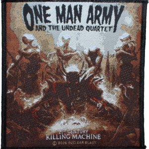 Razamataz One Man Army Undead Quartet 21st century parche banda de metal tela Sew en Applique Razamataz One Man Army Undead Quartet 21st century parche banda de metal tela Sew en Applique