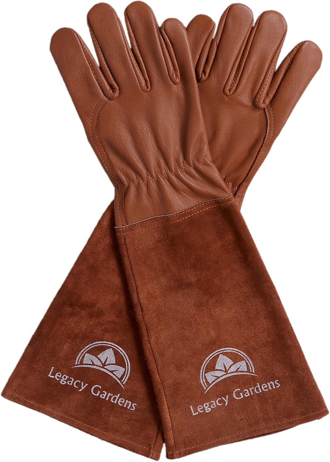 Guantes de jardinero Legacy Gardens de piel para mujer y hombre, guantes de trabajo para jardín, resistente a las espinas y cortes, adecuados para