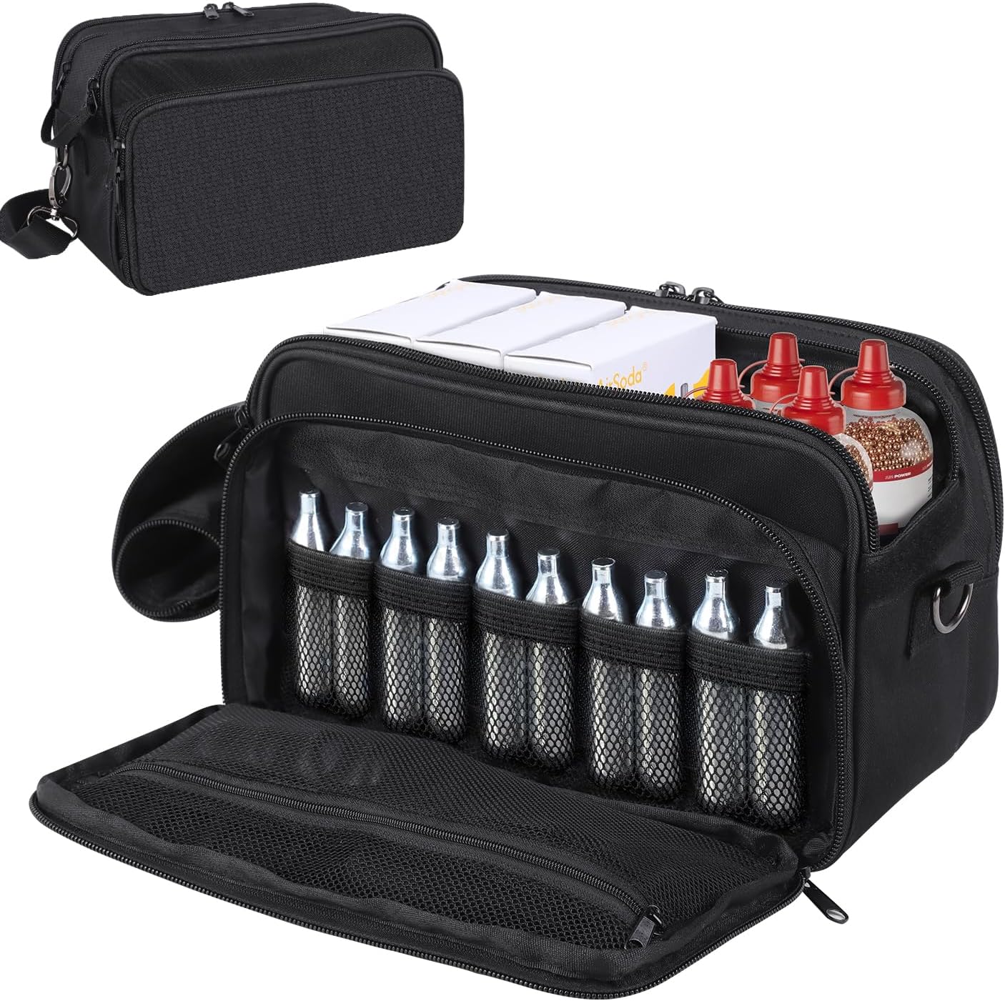 Estuche de almacenamiento de cartuchos de CO2 compatible con Crosman, Umarexss, funda de pistola de aire, perfecta para pistolas de aire, cartuchos