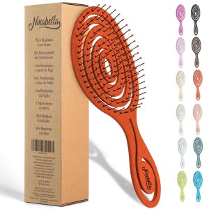 Ninabella – Cepillo orgánico desenredante para el cabello para mujeres, hombres y niños, no tira del cabello, alisador de cabello para cabello liso, Ninabella – Cepillo orgánico desenredante para el cabello para mujeres, hombres y niños, no tira del cabello, alisador de cabello para cabello liso,