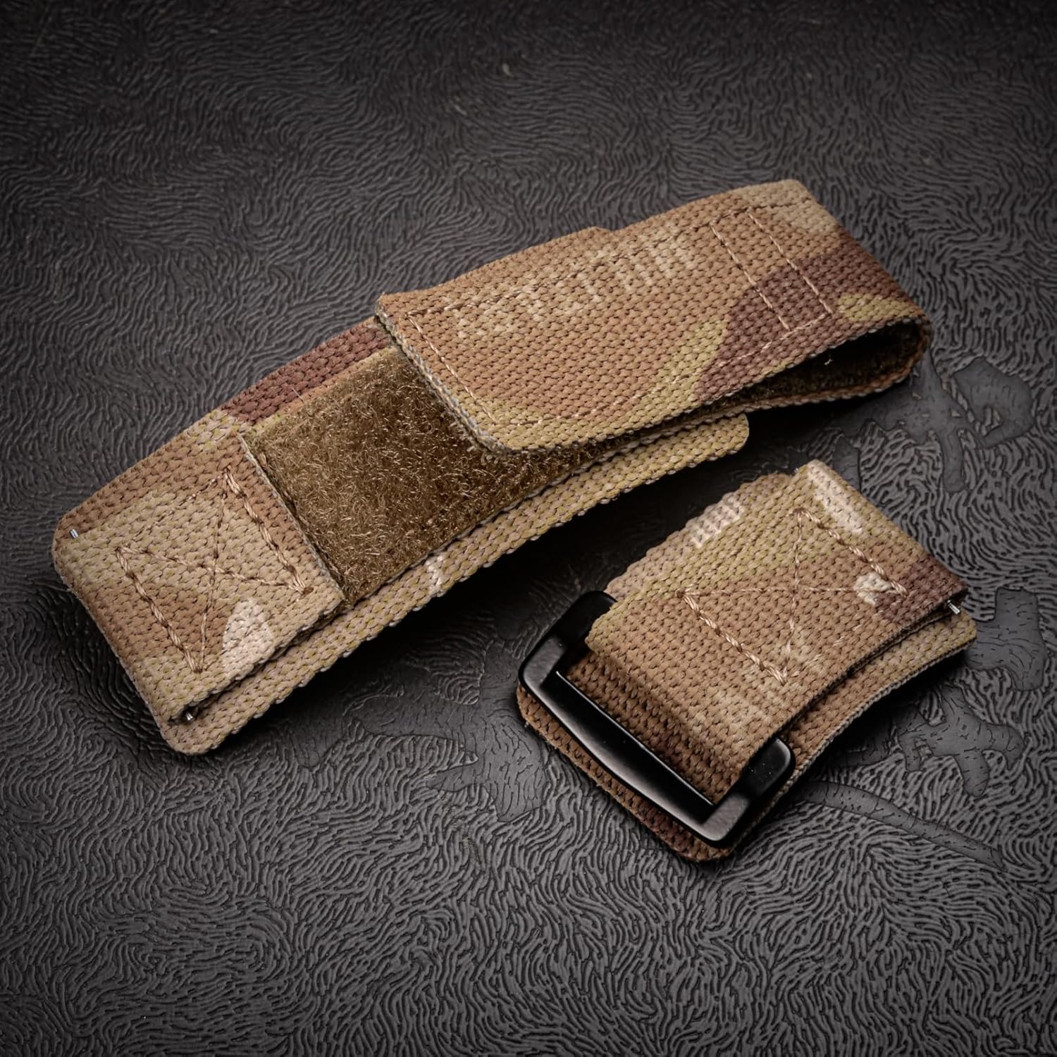 Hemsut – Correa de reloj compatible con Amazfit, correa deportiva de nailon resistente de camuflaje con diseño de bucle tejido para reloj