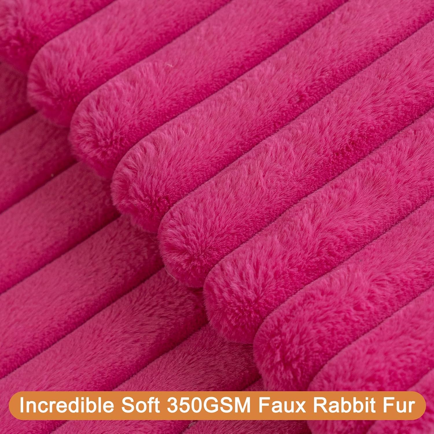 BAOLIZEGAO Juego de 2 fundas de almohada de felpa de pelo sintético de doble cara de 18 x 18 pulgadas, a rayas, suaves y acogedoras, fundas de cojín