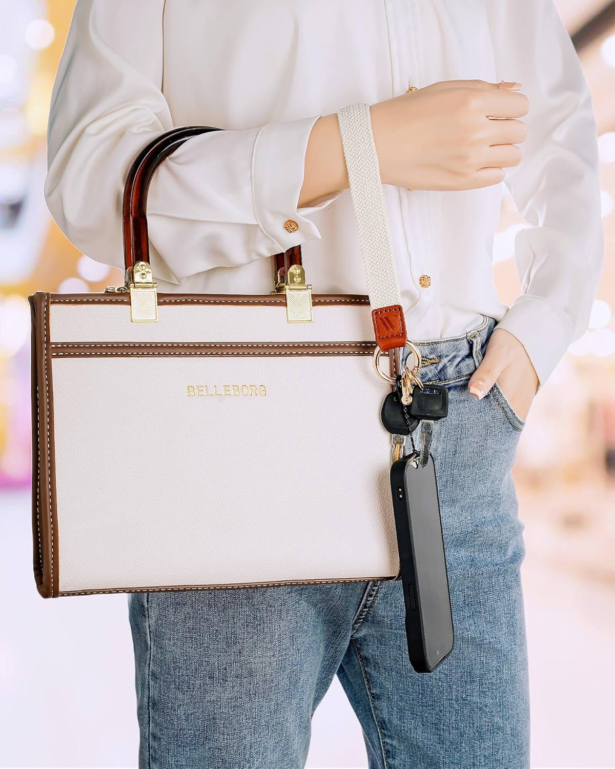 Llavero de pulsera para mujer, cordón elástico para muñeca, funda de teléfono, cartera, tarjetas de identificación