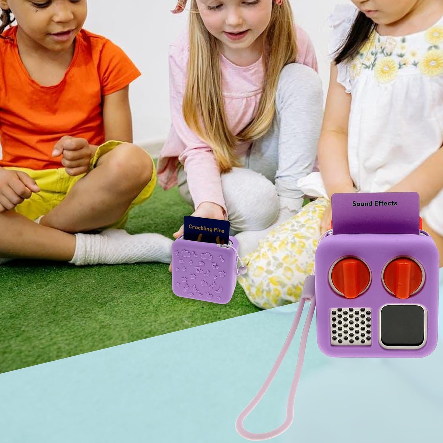 LeoTube Funda de silicona para Yoto Mini Player, funda protectora de silicona compatible con mini altavoz Bluetooth (solo funda de silicona, máquina
