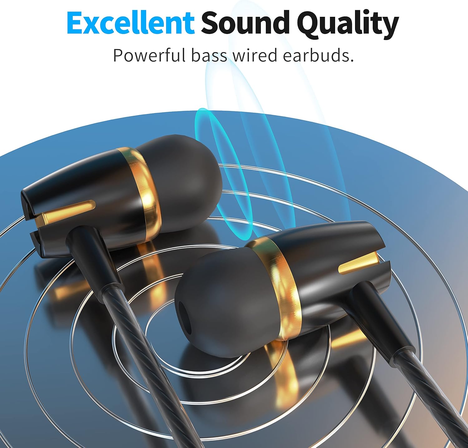 Paquete de 3 auriculares intrauditivos con micrófono, auriculares con cable para teléfonos inteligentes iOS y Android, portátiles, MP3, juegos,