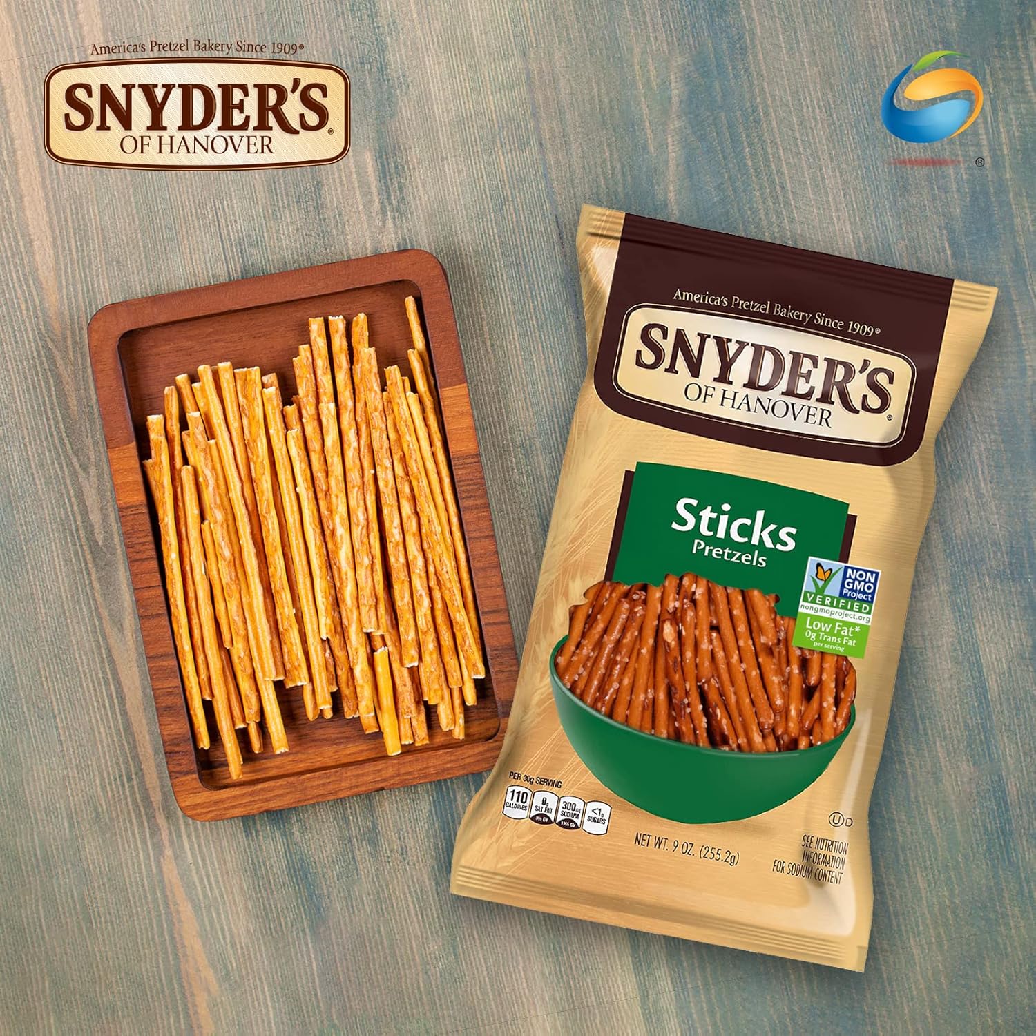 Snyder’s Mini Pretzels, sin grasa, 9 oz (255.2 g)