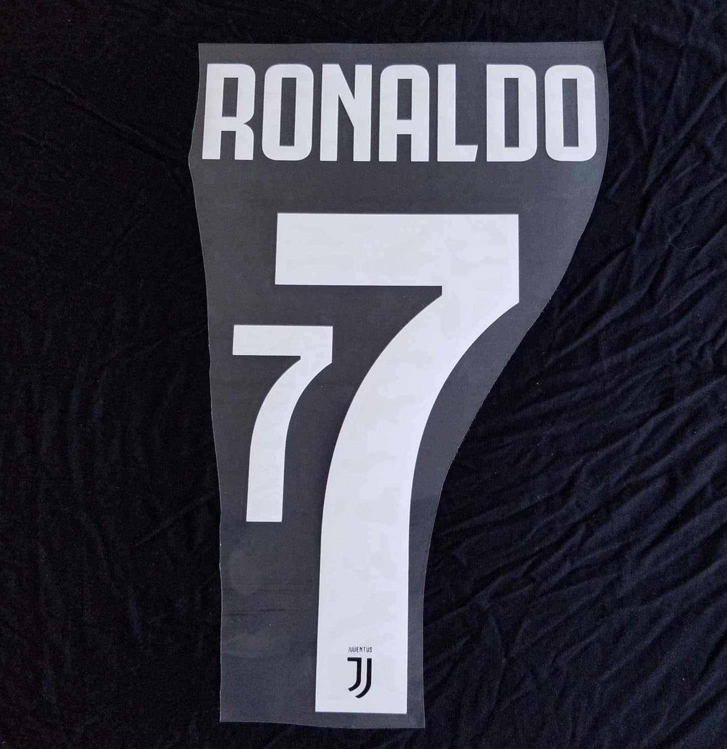 Patches Juventus 2019-2020#7 Cristiano Ronaldo Inicio Nameset Conjunto de nombres Camisa Impresión Fuente 19 20 Away