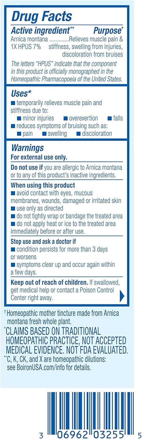 Boiron Arnicare Crema para aliviar el dolor articular, el dolor muscular, el dolor muscular y la hinchazón de moretones o lesiones, absorción rápida