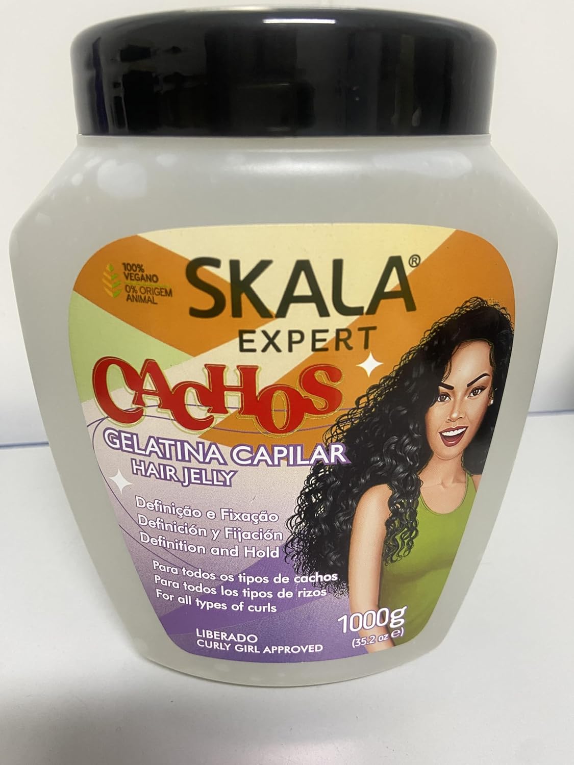 SKALA – Linha Expert – Gelatina Capilar Cachos 1000 Gr – (Colección Expert – Red de gelatina para rizos para el cabello 35.2 Oz)