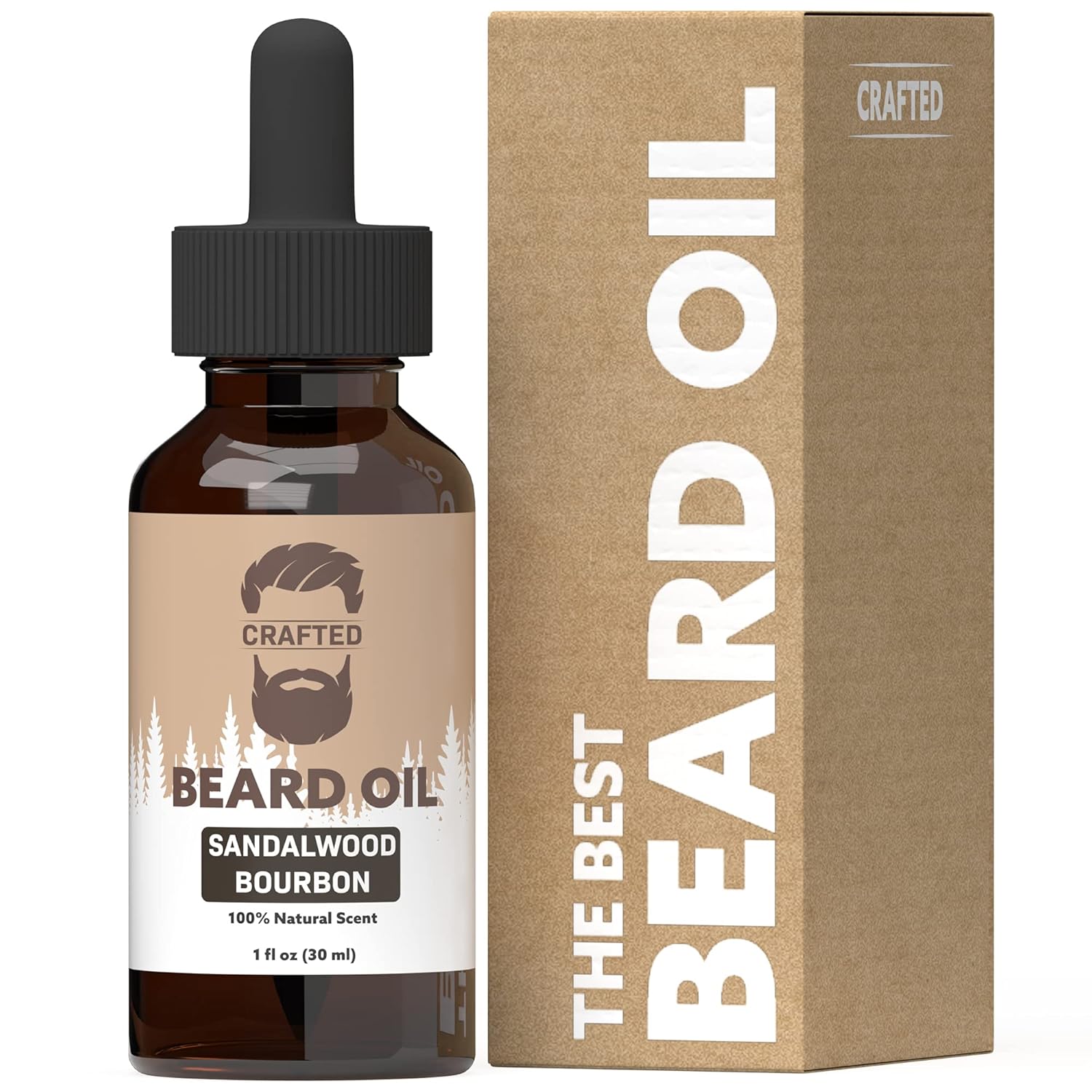Crafted Beards Acondicionador de aceite de barba para barba  Deja tu barba sintiéndose increíble  Todos los ingredientes naturales  Sin residuos
