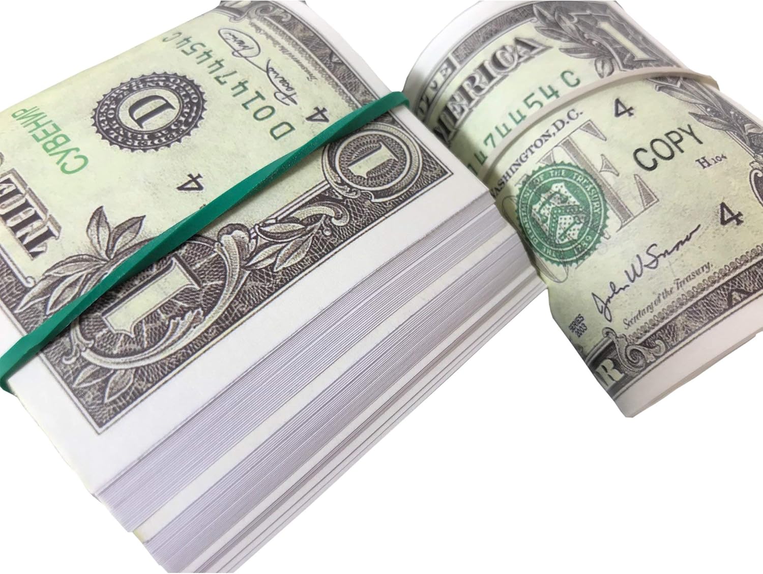 Copia billetes de 1 dólar, dinero para jugar, 100 piezas para accesorios de película, dinero de utilería