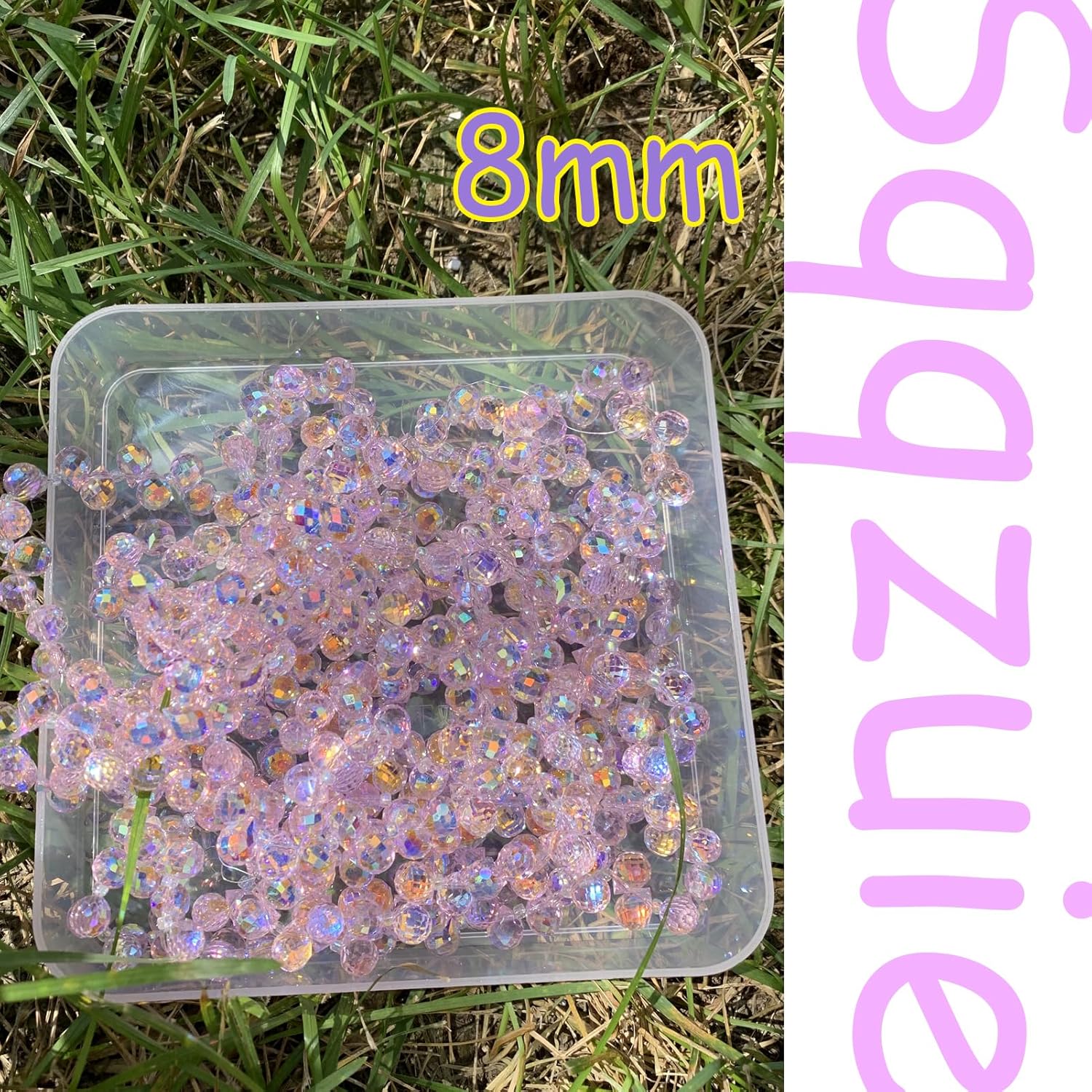 90 cuentas de cristal de lágrima de 0.315 pulgadas, cuentas de vidrio rosa brillante para fabricación de joyas, surtido de cuentas espaciadoras de