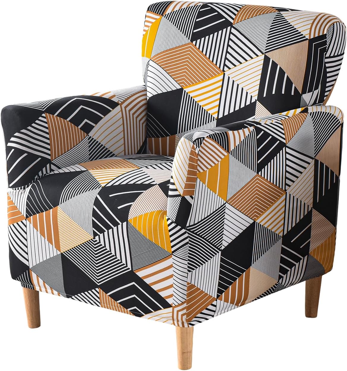 Fundas para sillón de banquete con brazos, fundas elásticas para silla de sala de estar, antideslizante, suave, protector de muebles apto para