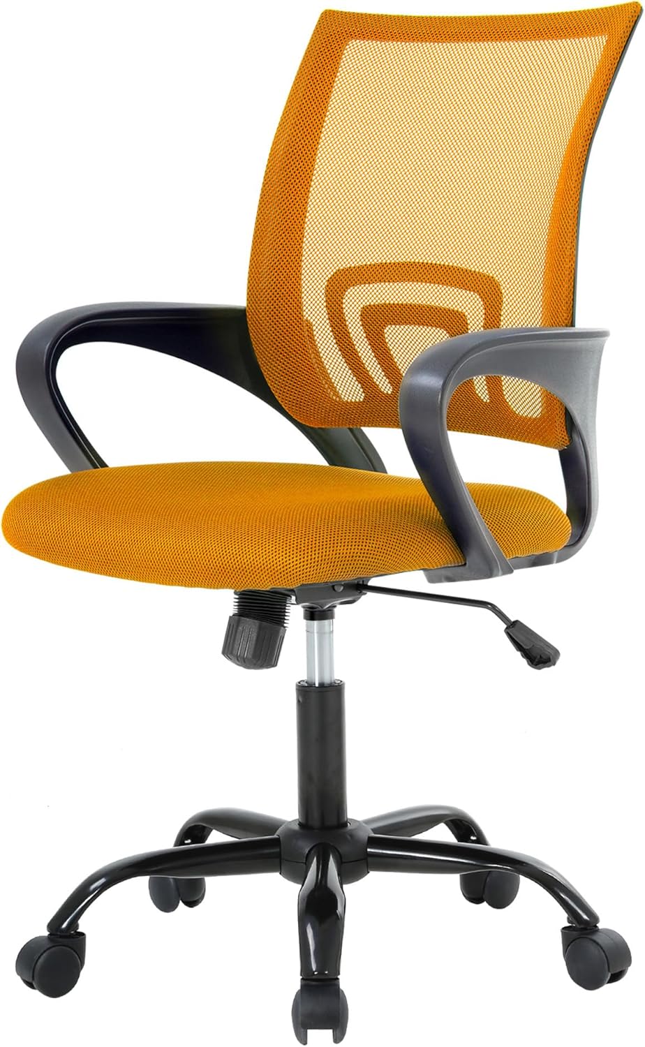PayLessHere Silla de oficina para computadora, ergonómica, silla de escritorio barata, ajustable, cómoda, con respaldo medio, silla giratoria con