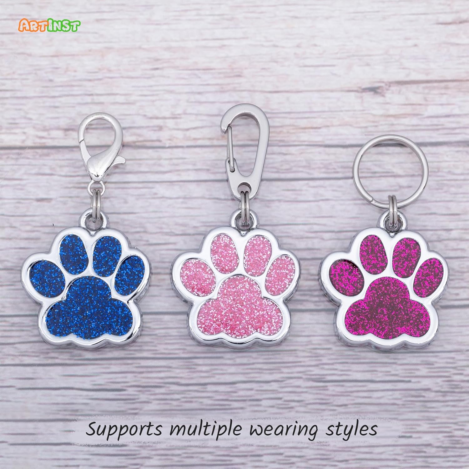 Etiquetas de perro personalizadas de hasta 5 líneas de grabado personalizado para el nombre y la información de tu mascota, etiquetas de