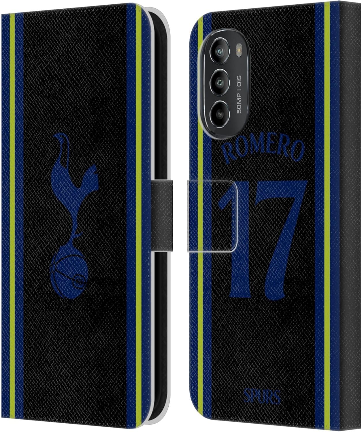 Head Case Designs Officially Licensed Tottenham Hotspur F.C. Cristian Romero 202223 Players Home Kit Leather Book Wallet Case Cover Compatible with