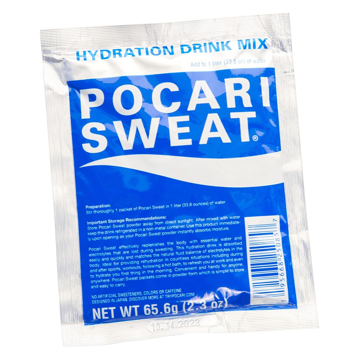 Pocari Sweat Polvo – 1 caja, 5 paquetes, ahora en los Estados Unidos, restaura el agua y los electrolitos, hidratación que es más inteligente que el