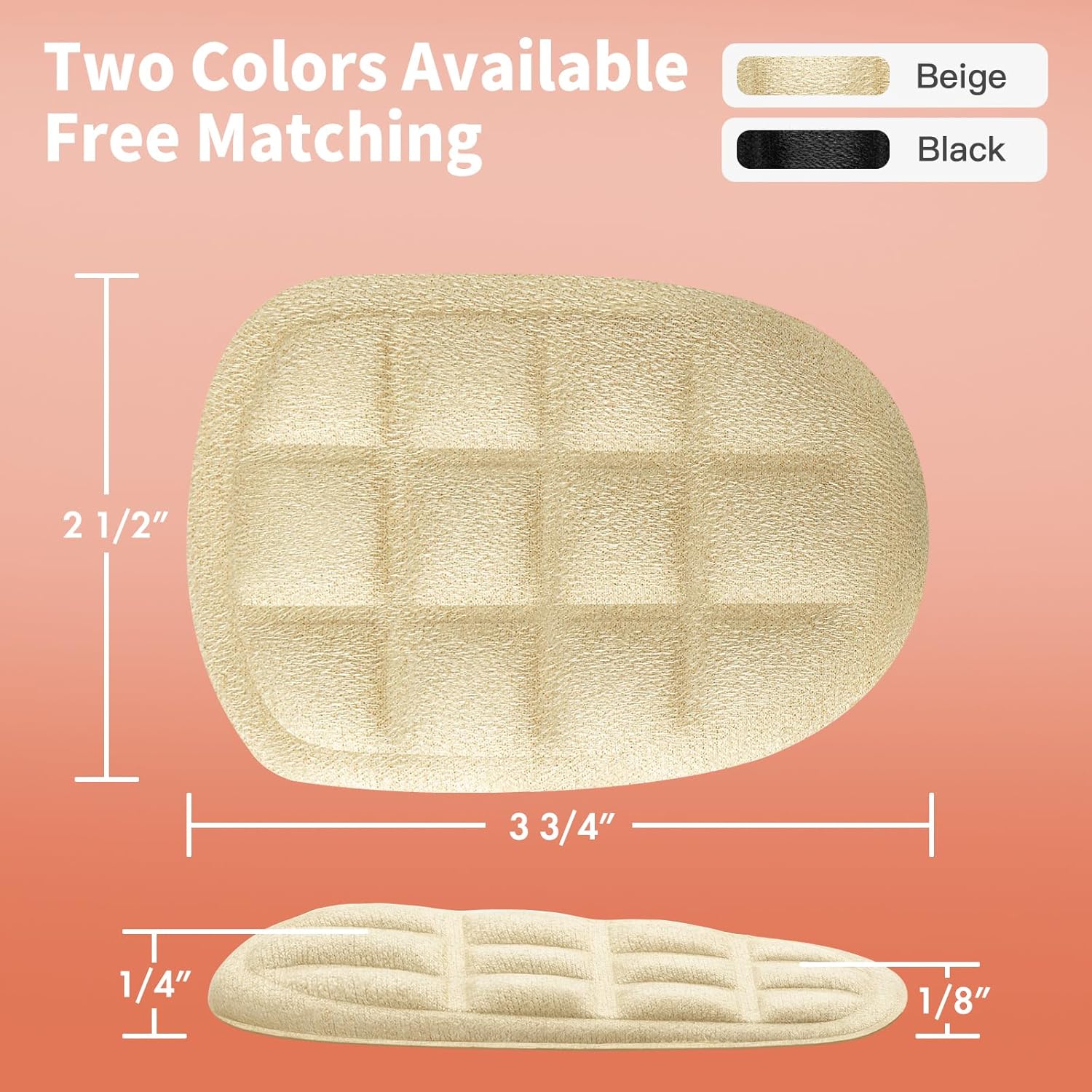 Almohadillas de talón para aliviar el dolor de talón, talones, almohadillas de talón para zapatos, inserciones de talón para mujeres, almohadillas