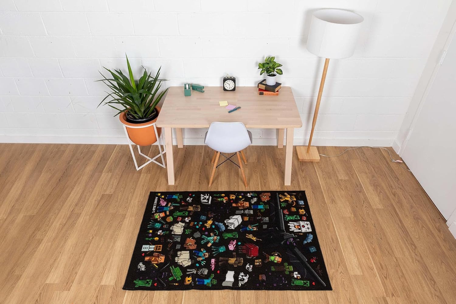 Minecraft Mob – Alfombra de área estampada  Tapete de interior, alfombras decorativas para sala de estar y dormitorio, decoración del hogar para