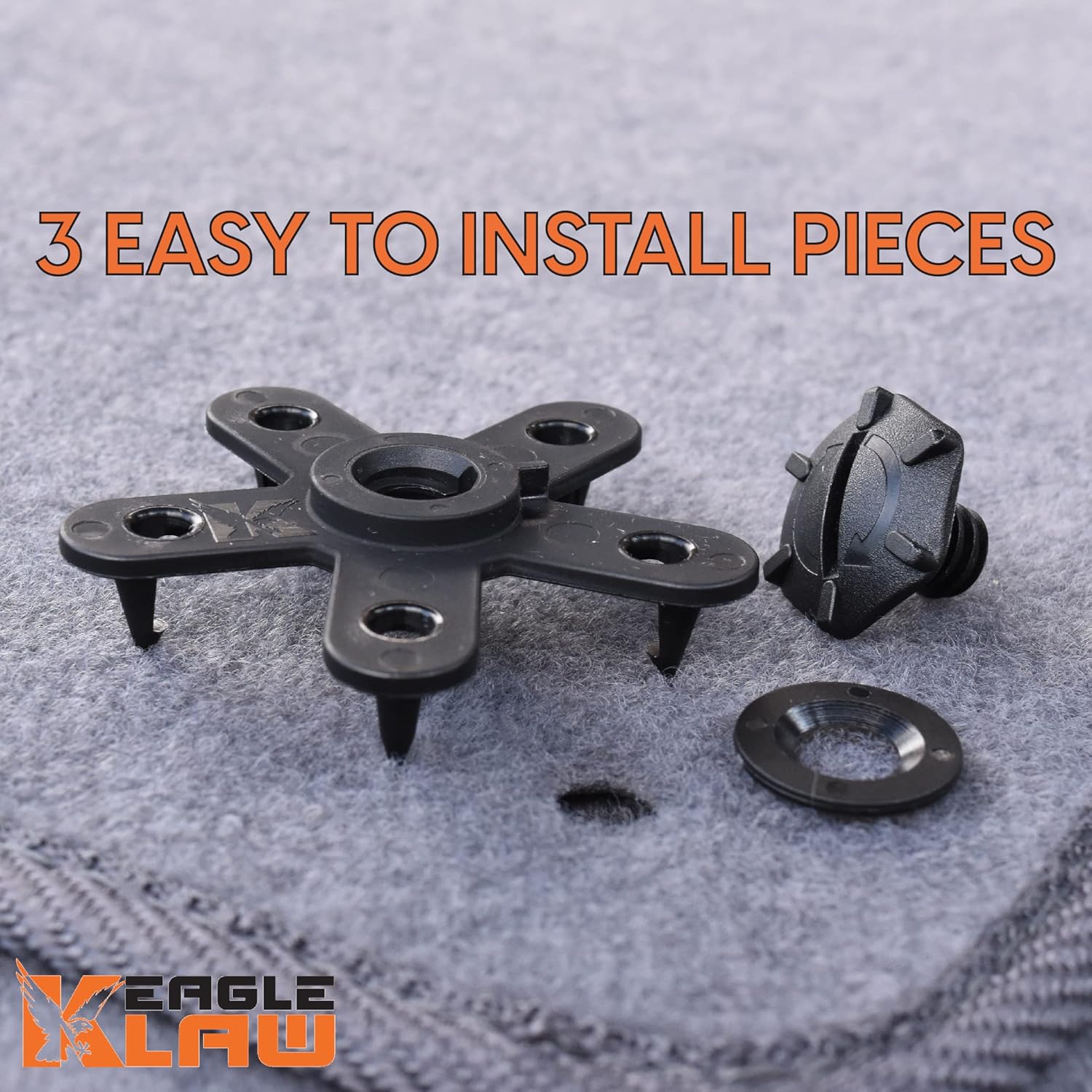 Eagle Klaw – 8 juegos de clips para alfombrillas de coche – Clips para automóvil fabricados en Estados Unidos – Clips automotrices antideslizantes