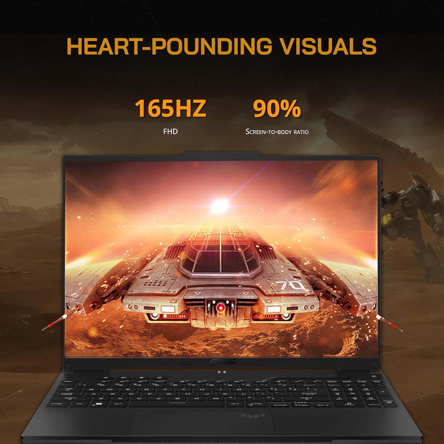 asus TUF A16 – Laptop para juegos FHD de 16 pulgadas y 165 Hz, AMD Ryzen 7-7735HS, gráficos Radeon RX7600S V8G, RAM DDR5 de 16 GB, SSD PCIe de 1 TB,