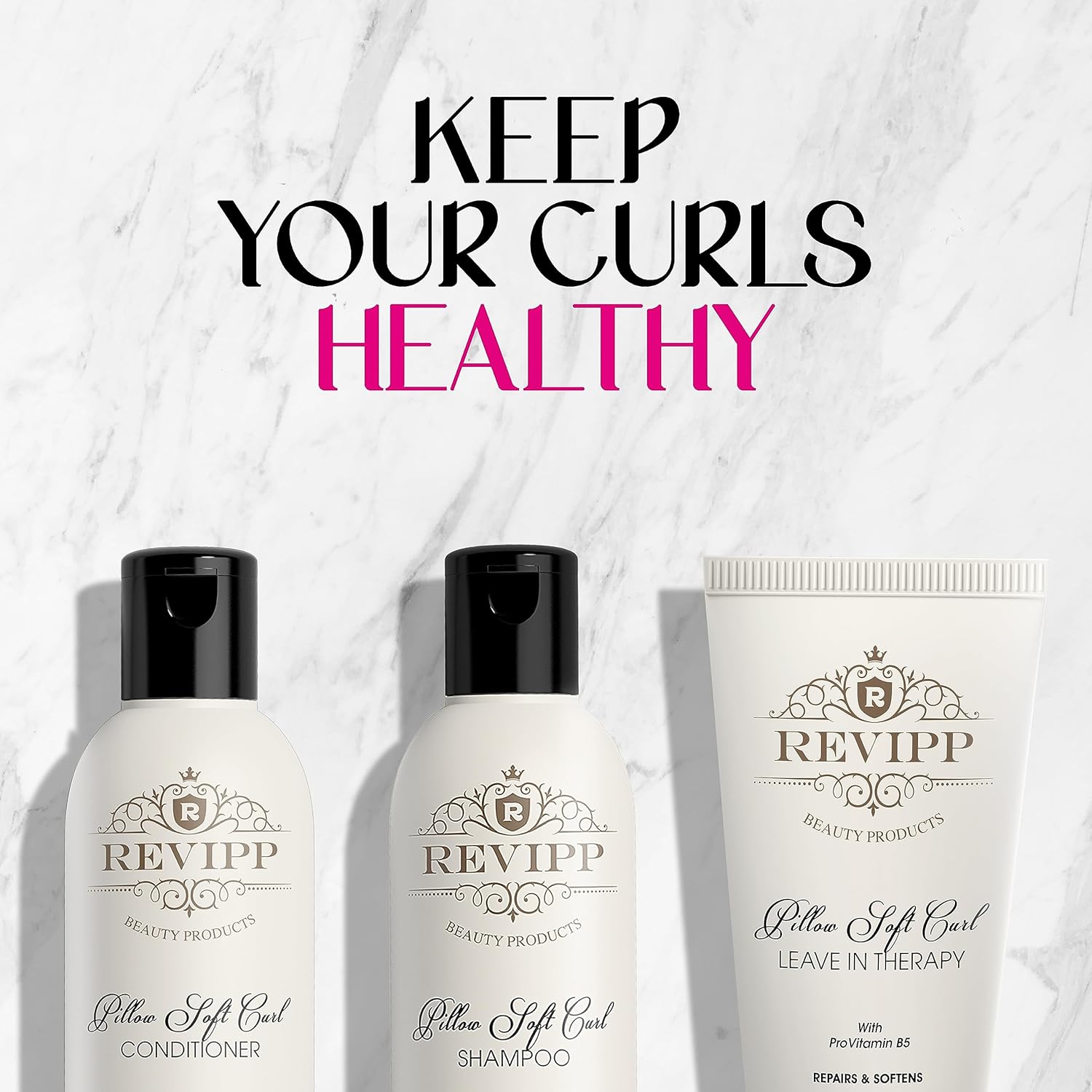 REVIPP – Paquete completo de terapia capilar champú, acondicionador y tratamiento sin enjuague, restaura, fortalece y nutre tu cabello