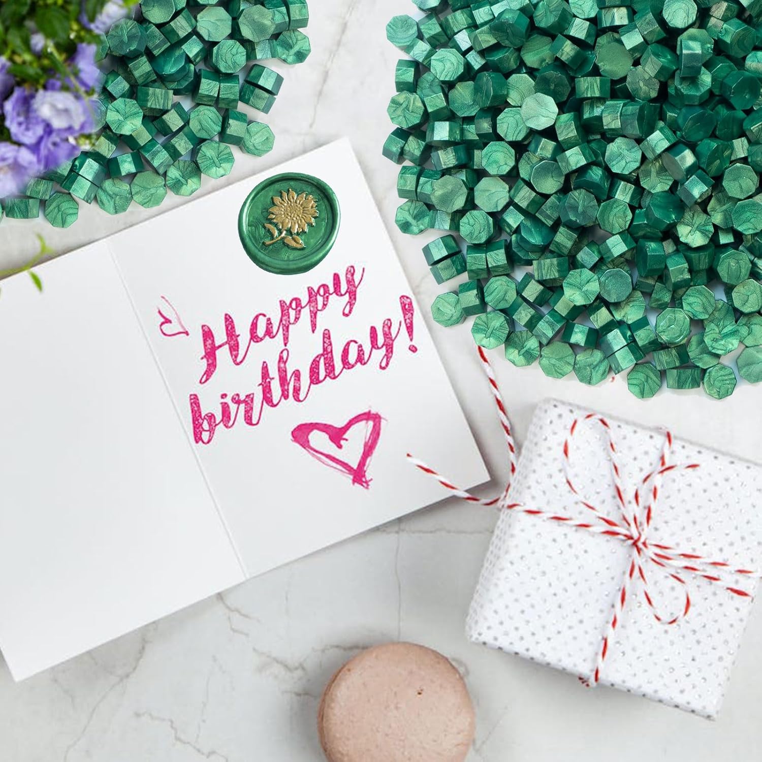 Cuentas de sellado de cera, 520 cuentas de cera de sellado, cuentas de sellado para tarjetas de felicitación de letras, sellado de vino,
