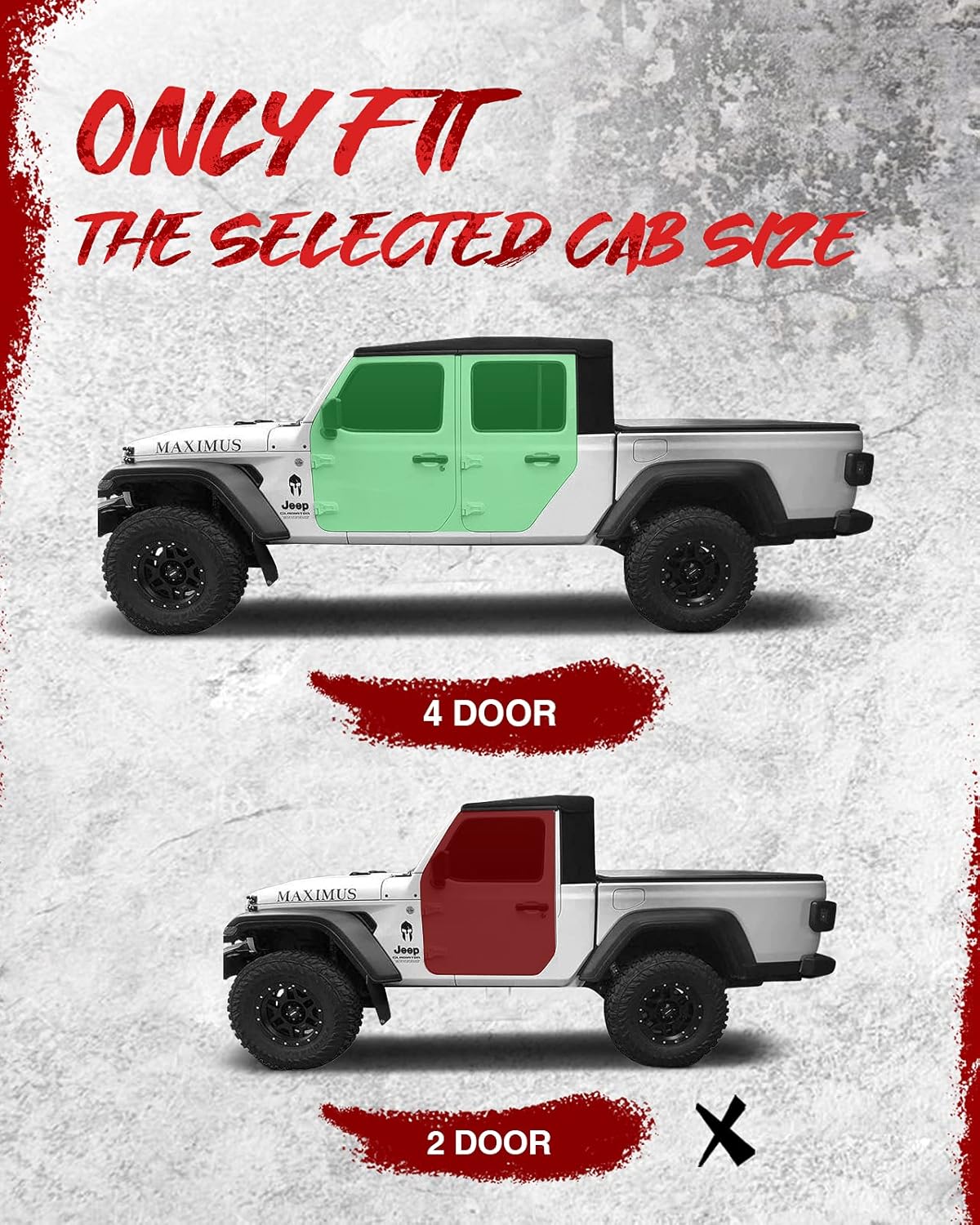 KYX Estribos para Jeep Gladiator JT 2020-2023, 4 puertas, escalones laterales de 5 pulgadas, barras Nerf de textura fina, rieles negros deslizantes