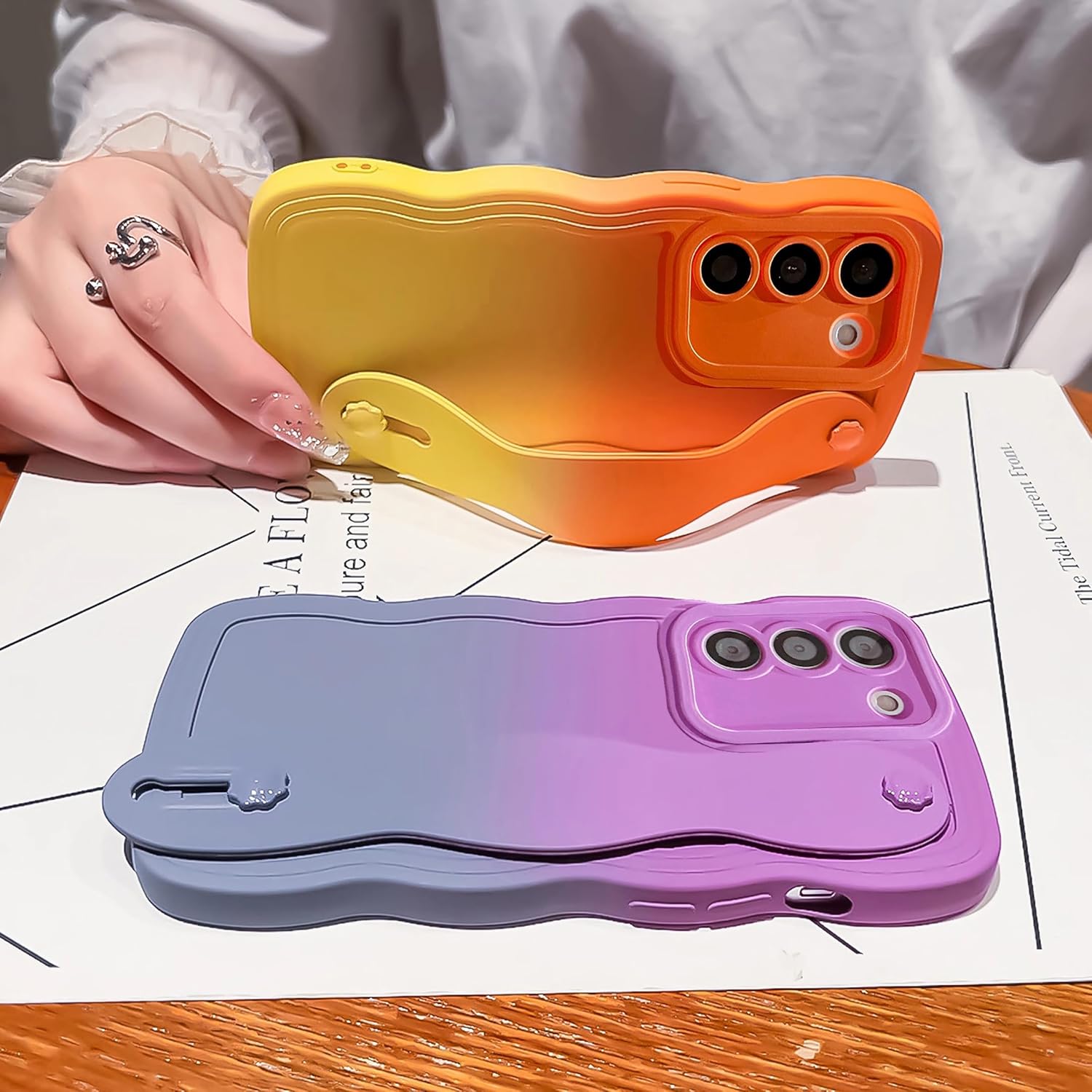 Funda compatible con Samsung Galaxy S21 FE 5G de 6.4 pulgadas para mujeres y hombres, bonita funda de teléfono S21 FE con correa, soporte de