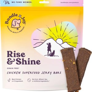 Bundle x Joy Rise & Shine Superfood – Golosinas para perros de 16 onzas, barras de carne seca de pollo real para aperitivos y entrenamiento, Bundle x Joy Rise & Shine Superfood – Golosinas para perros de 16 onzas, barras de carne seca de pollo real para aperitivos y entrenamiento,