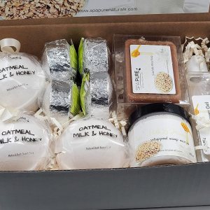 Spa Pure Kit de spa de lujo – Classy Lady 3 XL Bath Fizzies, 2 vaporizadores de ducha XL, exfoliante de jabón batido de 3.5 onzas, jabón de leche de Spa Pure Kit de spa de lujo – Classy Lady 3 XL Bath Fizzies, 2 vaporizadores de ducha XL, exfoliante de jabón batido de 3.5 onzas, jabón de leche de