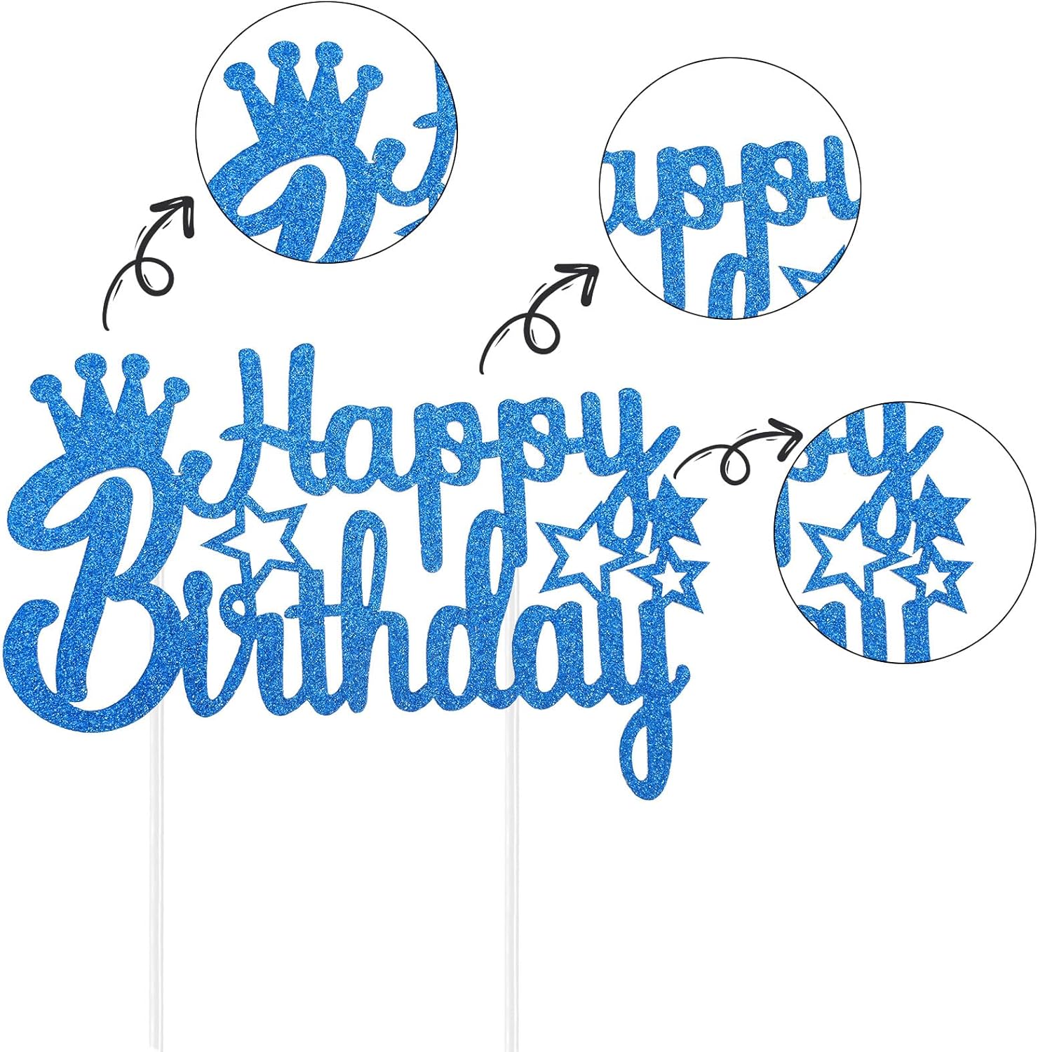 Decoración para tartas de feliz cumpleaños, decoración de pastel de feliz cumpleaños, decoración de pastel de cumpleaños, decoración de pastel de