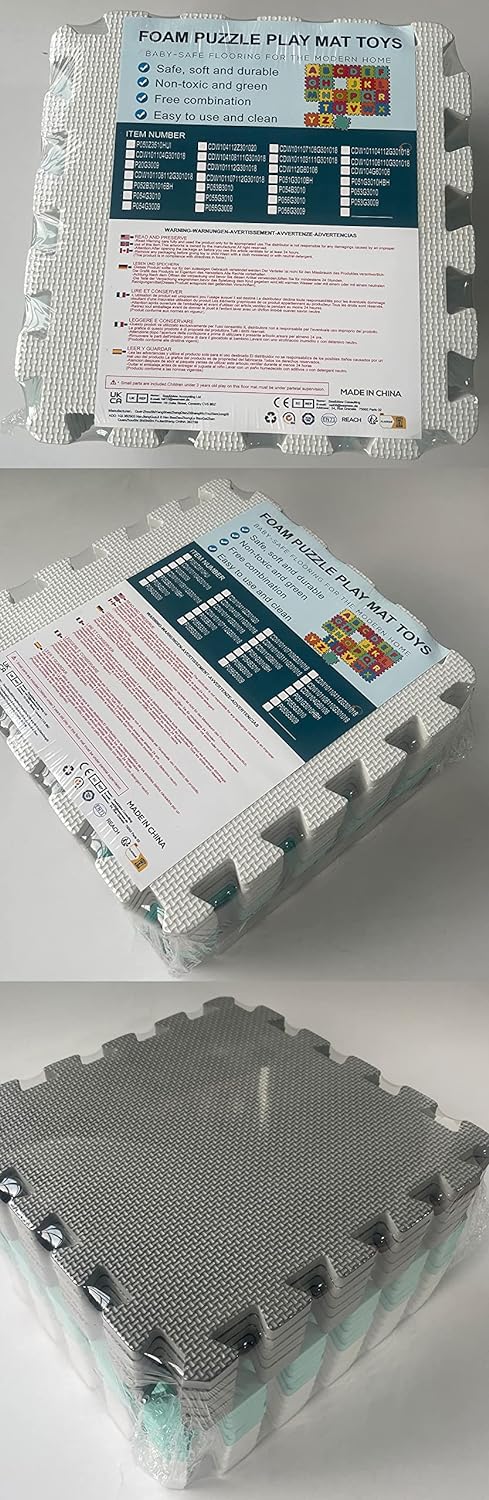 YIMINYUER – Tapete de juegos de gruesa espuma EVA de piezas interconectables, para niños o yoga o ejercicios, tipo rompecabezas, naranja, marrón,