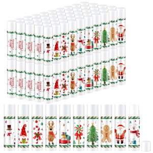 Swiffen Bálsamos labiales de Navidad, 100 unidades de bálsamos hidratantes de labios de frutas a granel, juego de bálsamos para el cuidado de los Swiffen Bálsamos labiales de Navidad, 100 unidades de bálsamos hidratantes de labios de frutas a granel, juego de bálsamos para el cuidado de los