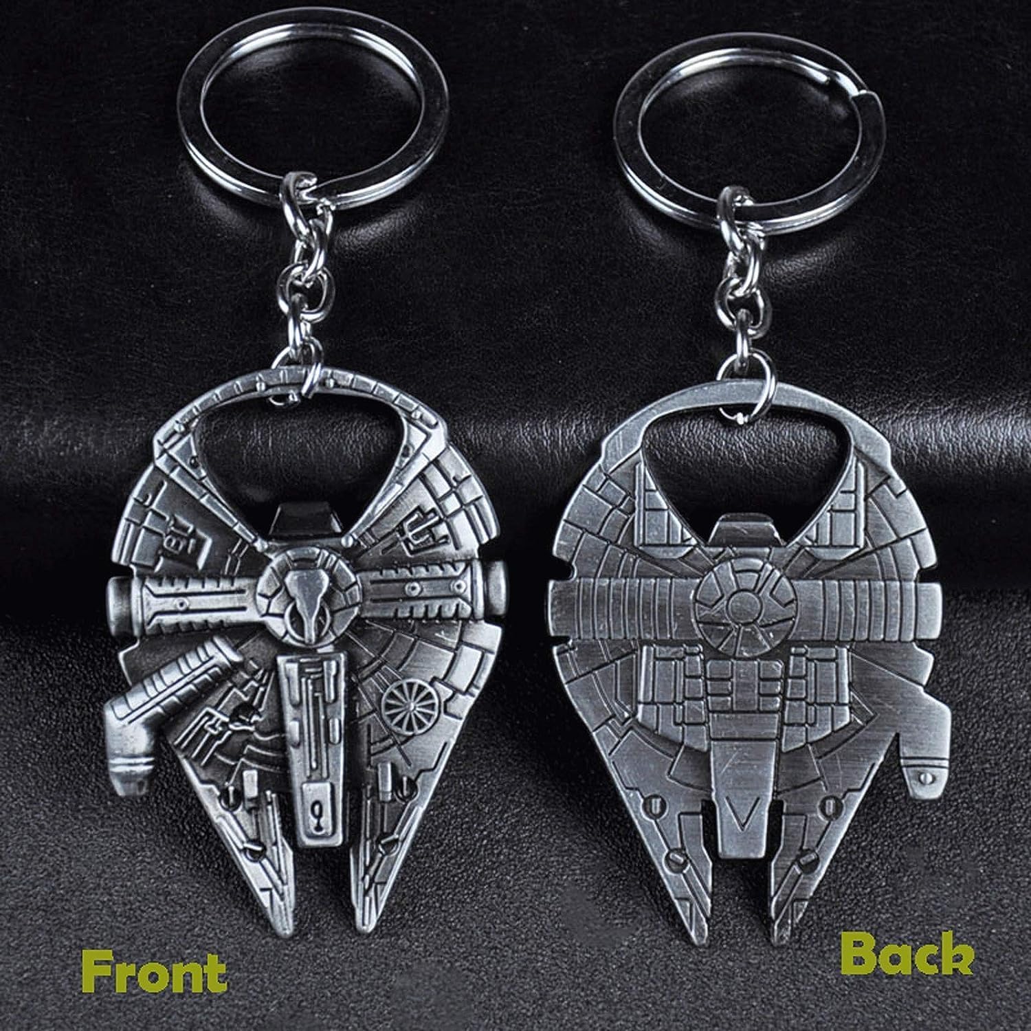 Abrebotellas, llavero para abridor de cerveza, regalo EDC para hombres y mujeres (metal), Metal