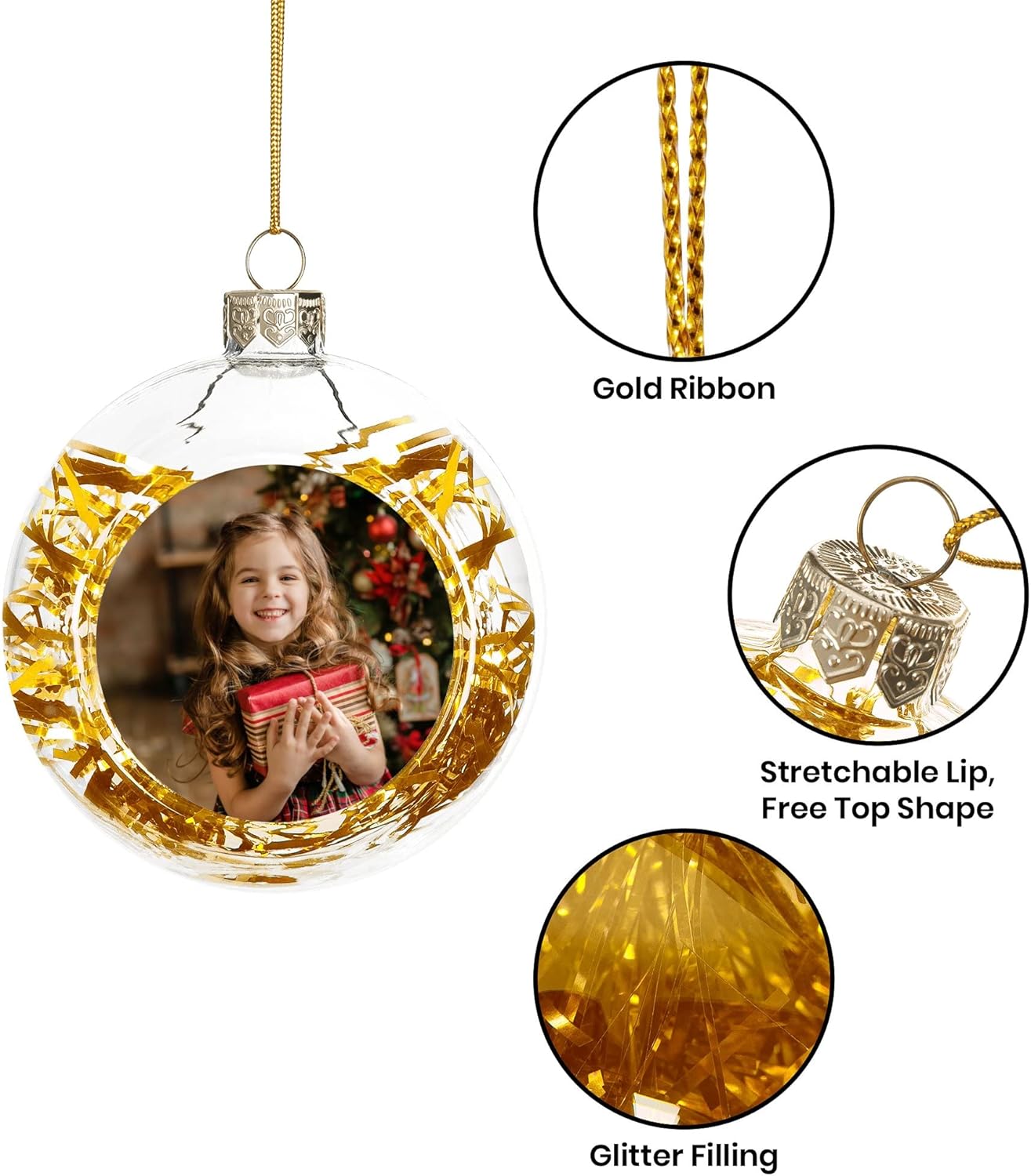 Adornos de bola de Navidad personalizados 2023 colgantes con imagen personalizada, adorno conmemorativo de árbol de cerámica, decoración de árbol de