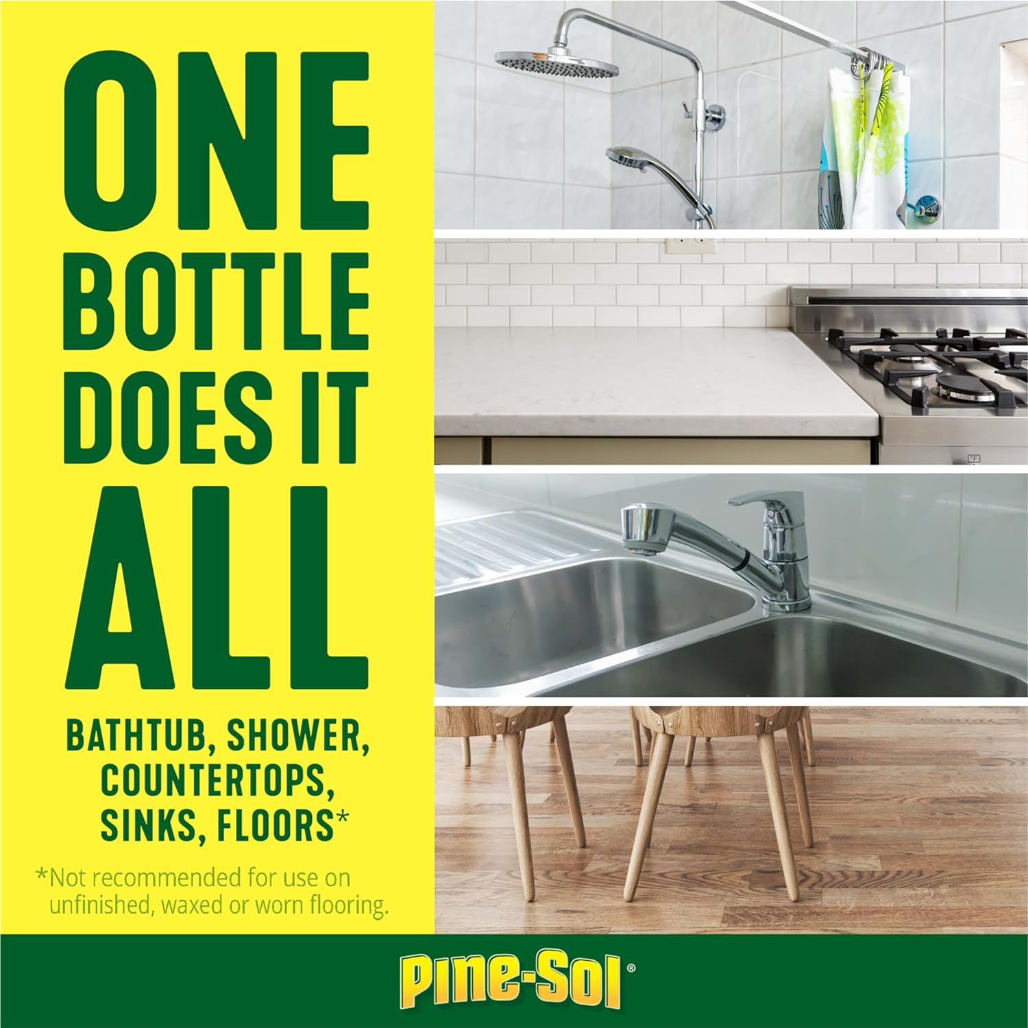 Pine-Sol Limpiador multisuperficie, pino original, 24 onzas (el paquete puede variar) (paquete de 3)