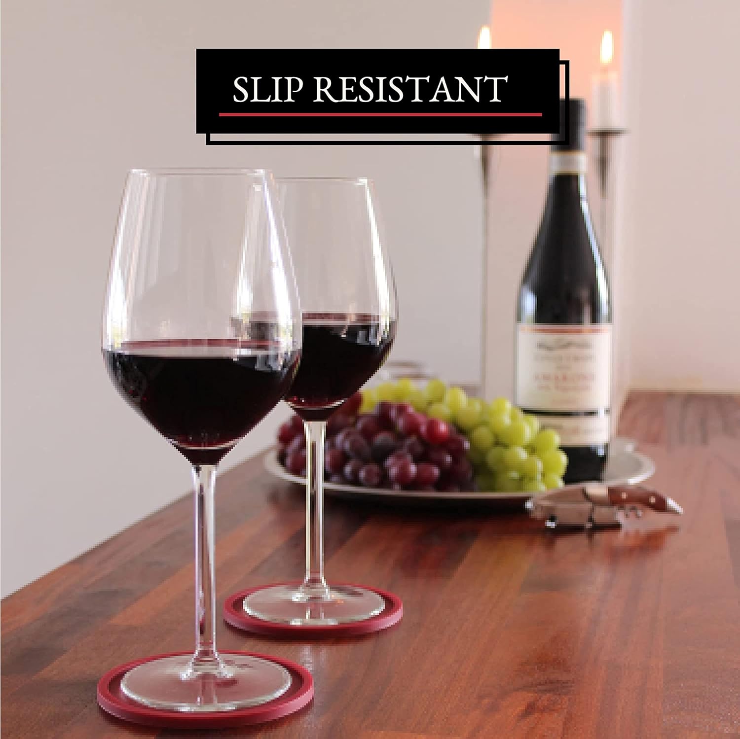 Barvivo Juego de 8 posavasos para bebidas, protección de mesa para cualquier tipo de mesa, madera, granito, vidrio, esteatita, mármol, piedra, mesas