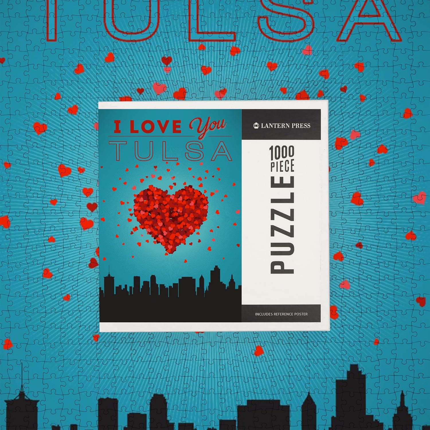 I Love You Tulsa, Oklahoma (rompecabezas de 1000 piezas, tamaño 19 x 27, desafiante rompecabezas para adultos y familia, fabricado en Estados Unidos)