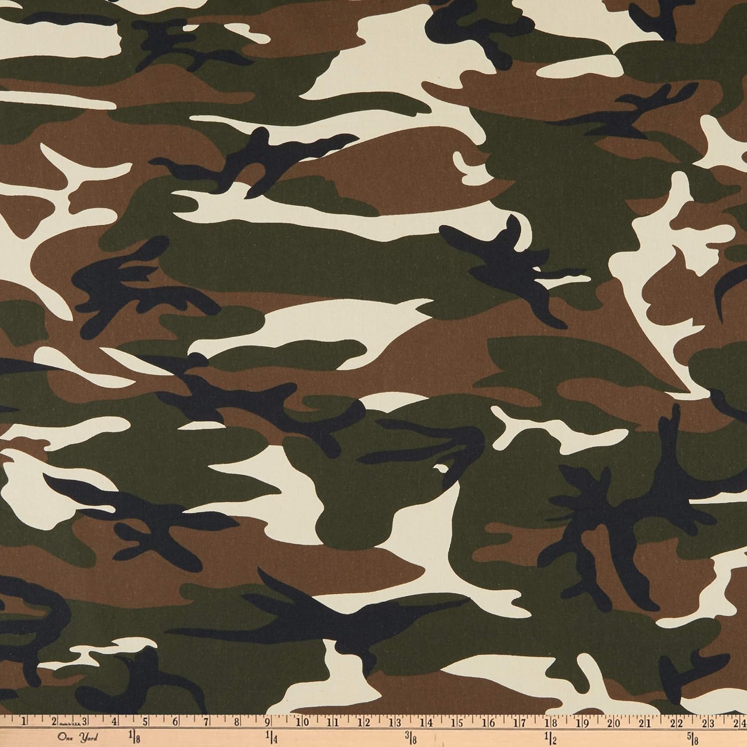 Algodón Broadcloth Camuflaje, Tela por yarda