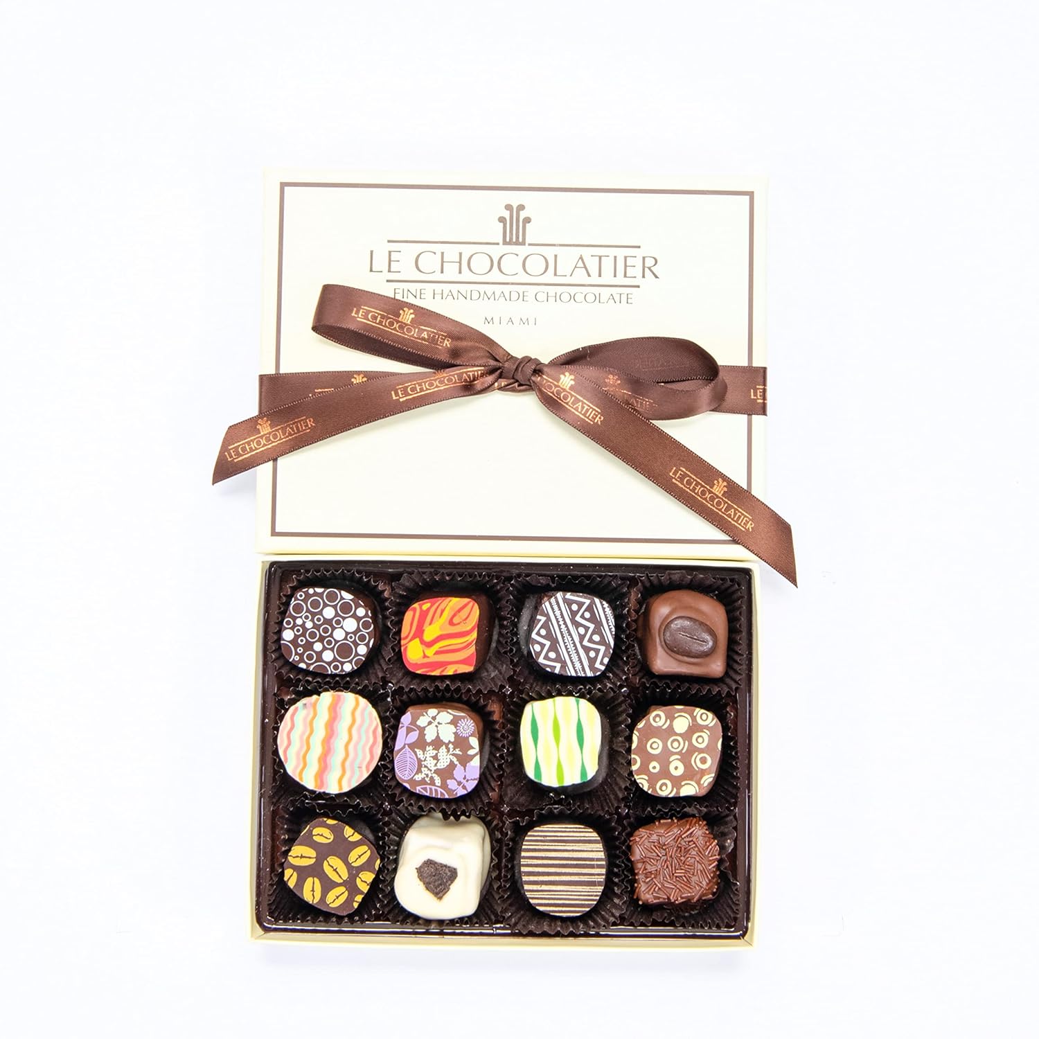 Le Chocolatier Signature Gourmet – Caja de regalo surtida de trufas de chocolate, trufas de chocolate de primera calidad, perfectas para regalos,