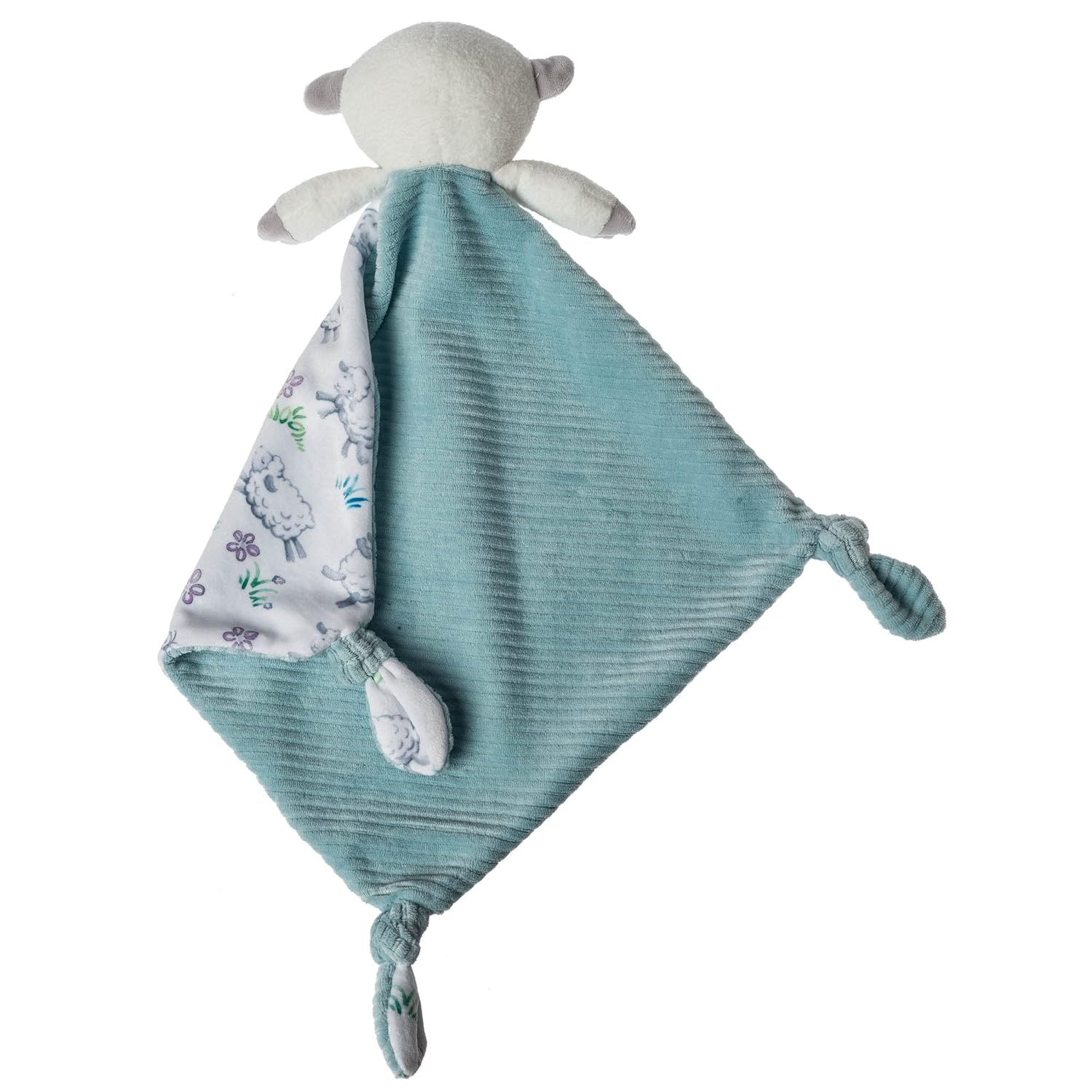 Mary Meyer Little Knottie Lovey – Manta de seguridad, 10 x 10 pulgadas, cordero, (43204)