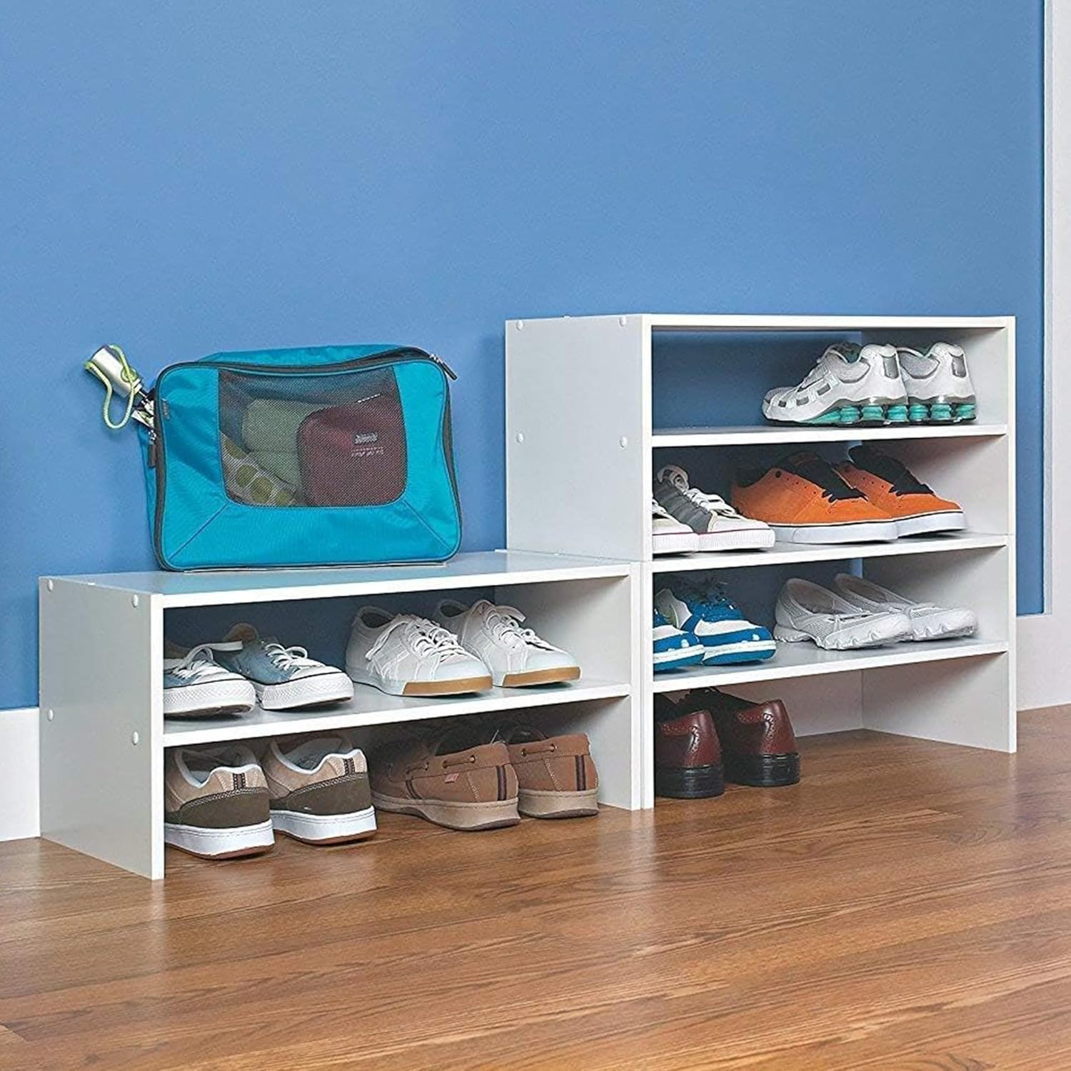 Organizador ClosetMaid horizontal, Laminado en madera, Blanco, 24 – pulgadas