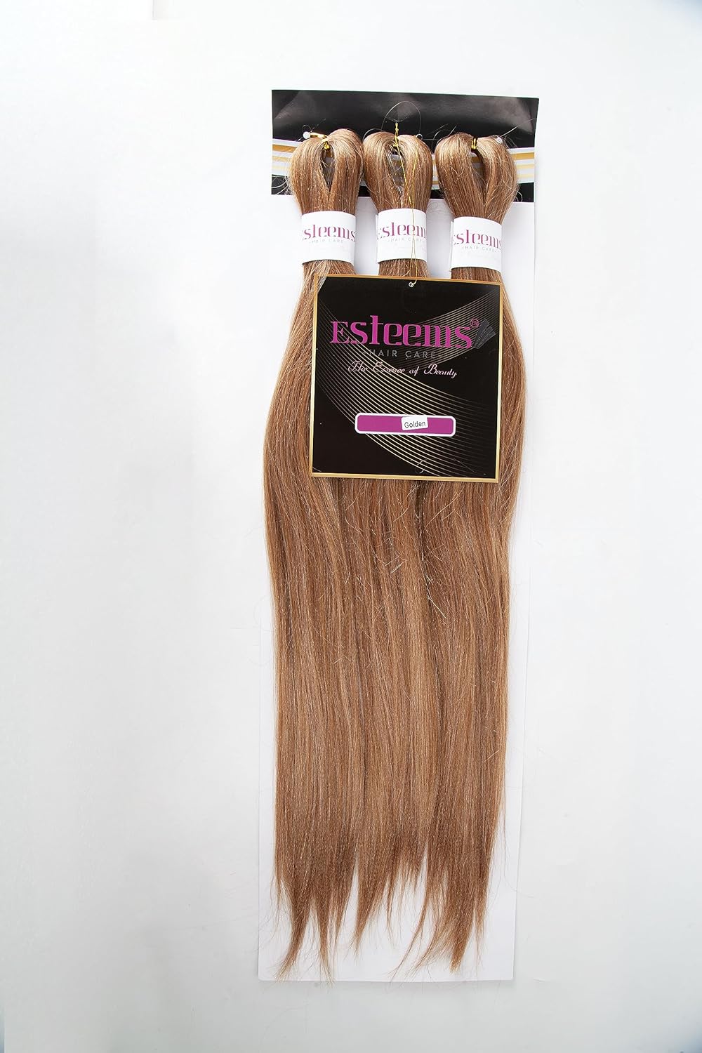 Cabello trenzado preestirado de 26 pulgadas, cabello largo dorado, 3 tonos, mezcla de 3 tonos, extensiones de cabello trenzado profesional de fibra