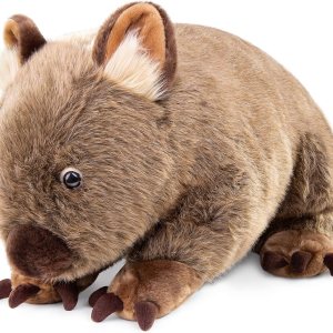 Wombat – Peluche grande de 17 pulgadas, animales salvajes suaves que gatean Wombat, juguetes de peluche únicos, colección de muñecas modelo para Wombat – Peluche grande de 17 pulgadas, animales salvajes suaves que gatean Wombat, juguetes de peluche únicos, colección de muñecas modelo para
