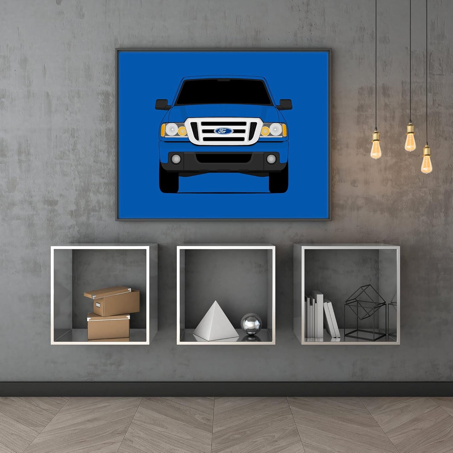 CUSTOMIZABLE COLOR Ford Ranger (2006-2011) 3rd Generation Inspired Poster Print Wall Art Decor Handmade